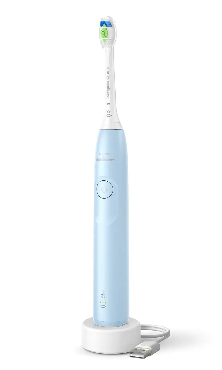 Електрична зубна щітка Philips Sonicare 5300 Series, 62 тис. коливань/хв, з однією насадкою, блакитного кольору.