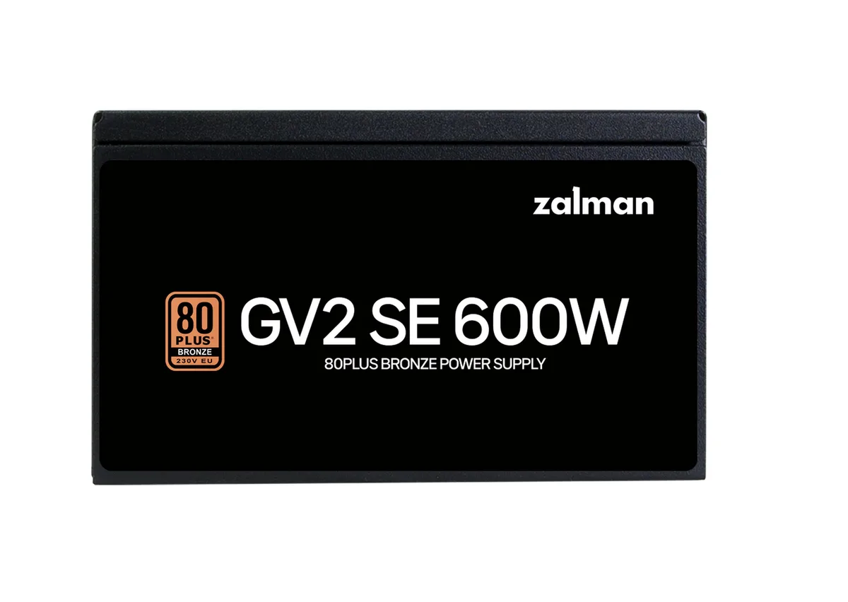 Блок живлення Zalman GV2SE  (600W) 88%, 80+ Bronze, 120мм, 1xMB 24pin(20+4), 1xCPU(4pin+ 8pin), 4xMolex, 6xSATA, 2xPCIe 8pin(6+2)