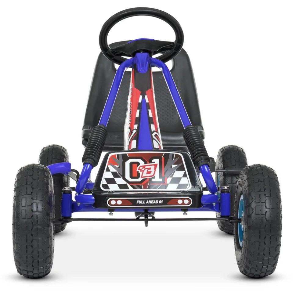 Велокарт Bambi Racer 101x65x25 см комбінований синій для дітей від 3 років