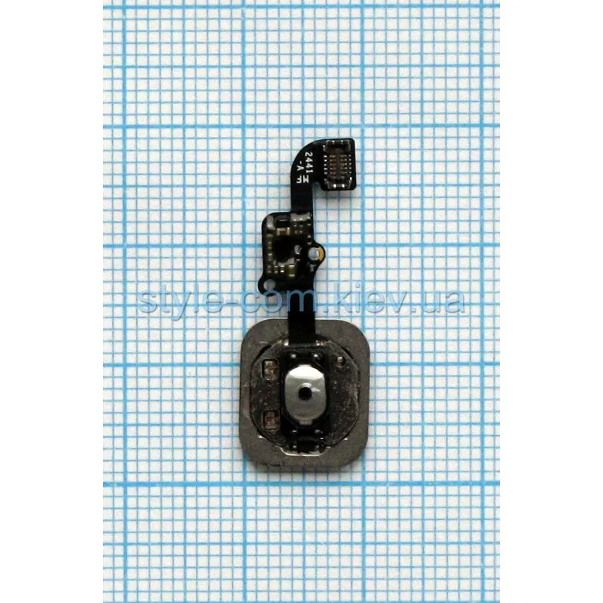 Шлейф для iPhone 6 з кнопкою меню Original Quality чорний