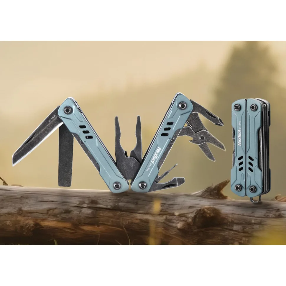 Мультитул NexTool нержавіюча сталь 103х25х15 мм чорний