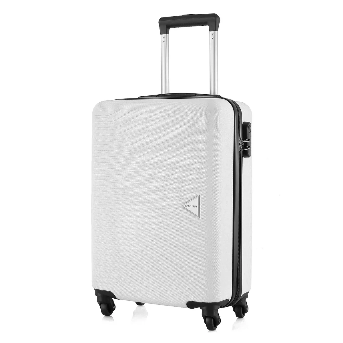 Валіза ABS 20" White ручна поклажа 40л