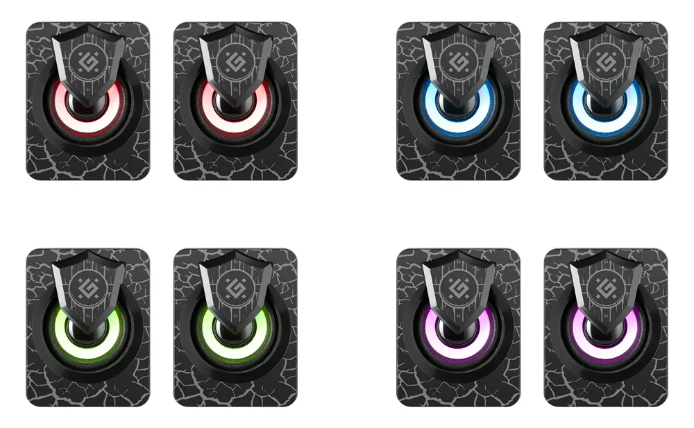 Акустична система Defender 2.0 6Вт USB Пластик Чорна