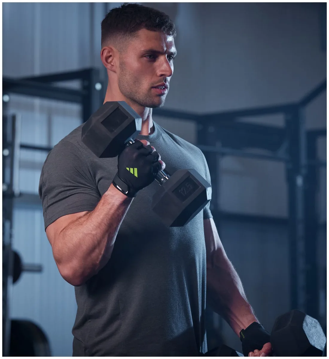 Рукавички Adidas поліестер L чорний зелений