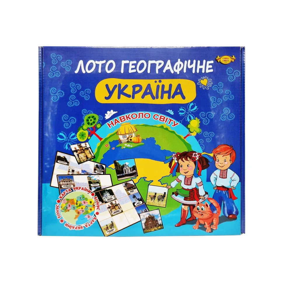 Гра лото географічне Мастер картон 70 пам'яток Україна