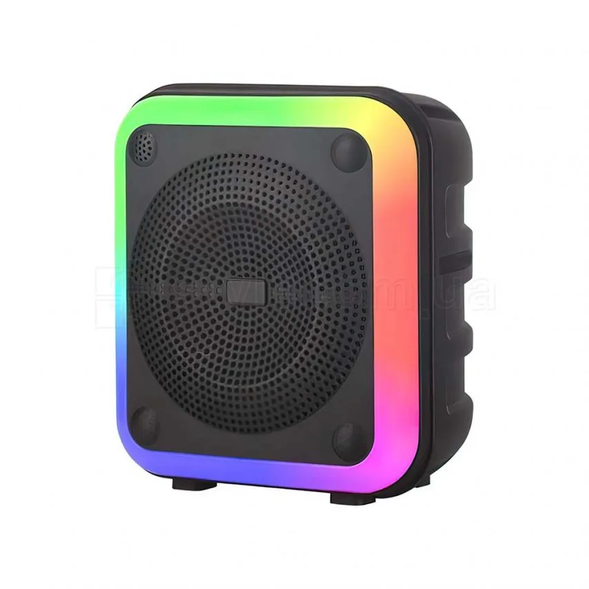 Портативна колонка Bluetooth 20W 3600mAh чорна 305мм з функцією караоке і FM приймачем