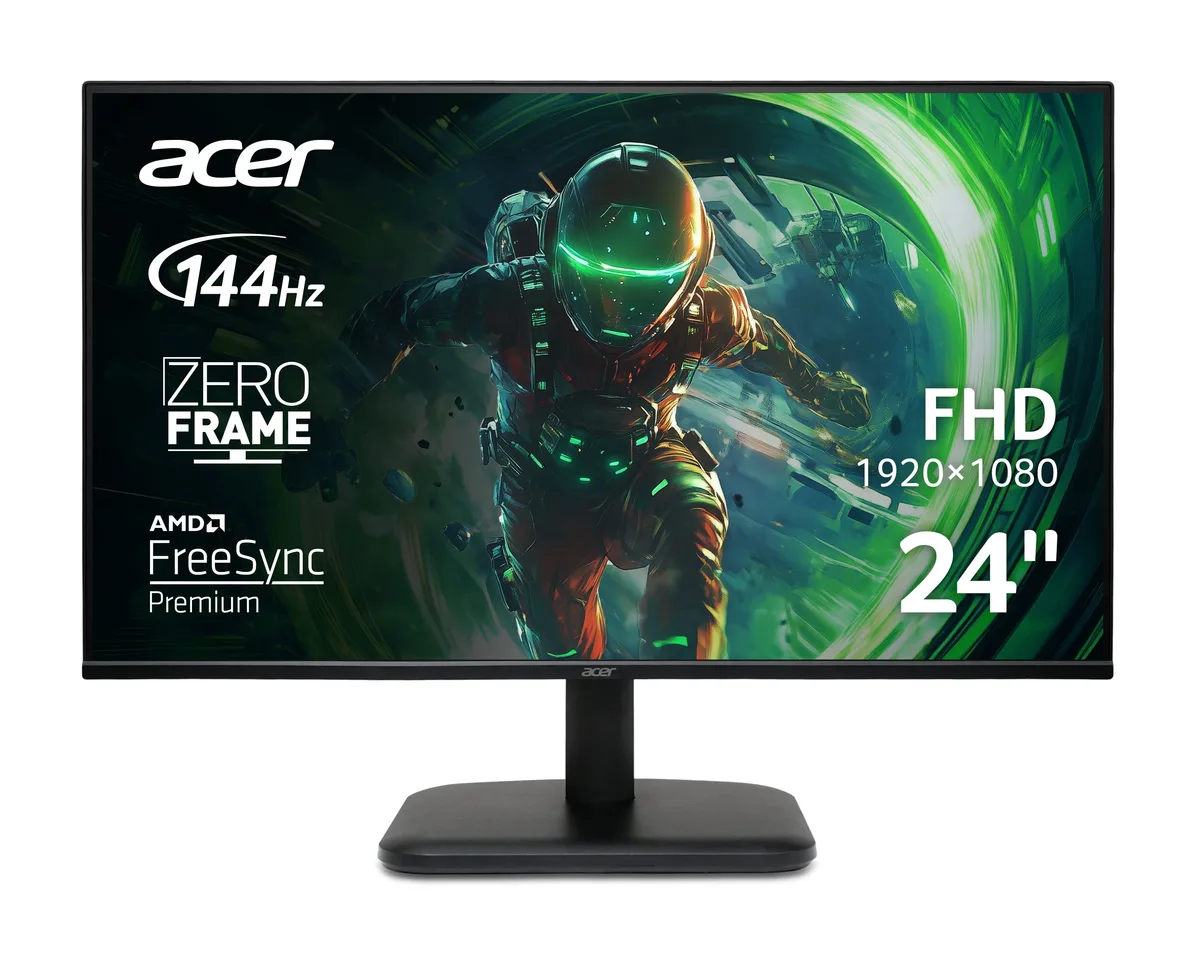 Монітор Acer 23.8" EK241YP6bi D-Sub, HDMI, IPS, 144Hz, 1ms, FreeSync