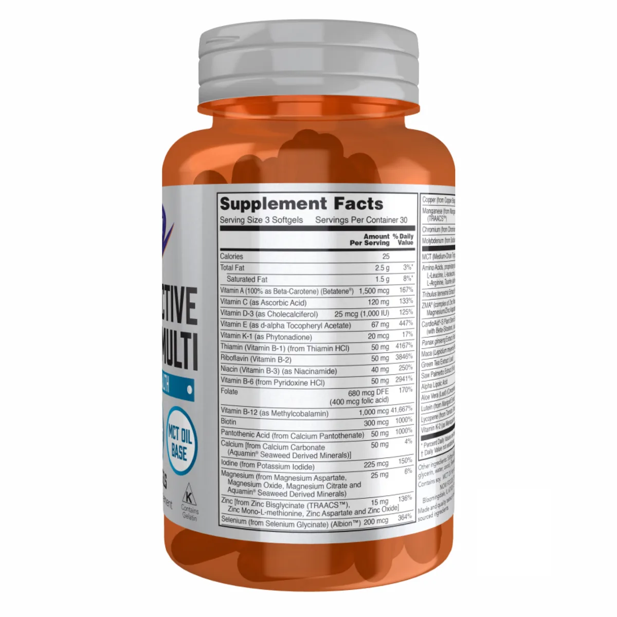 Мультивітамінний комплекс Now Foods Men's Active Sports Multi 180 капсул