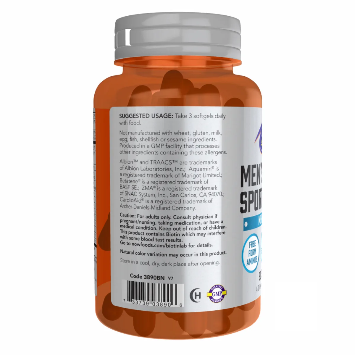 Мультивітамінний комплекс Now Foods Men's Active Sports Multi 180 капсул
