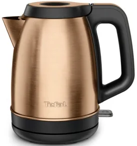 Электрочайник Tefal Coppertinto 17л, Strix, из нержавеющей стали, бронзового цвета