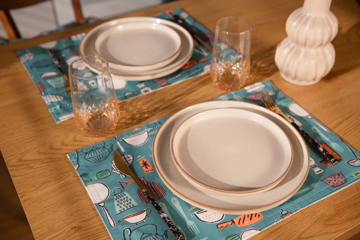 Комплект сервировочных салфеток ARDESTO Cookery, 30х45 см, 2 шт, 90% полиэстер, 10% хлопок