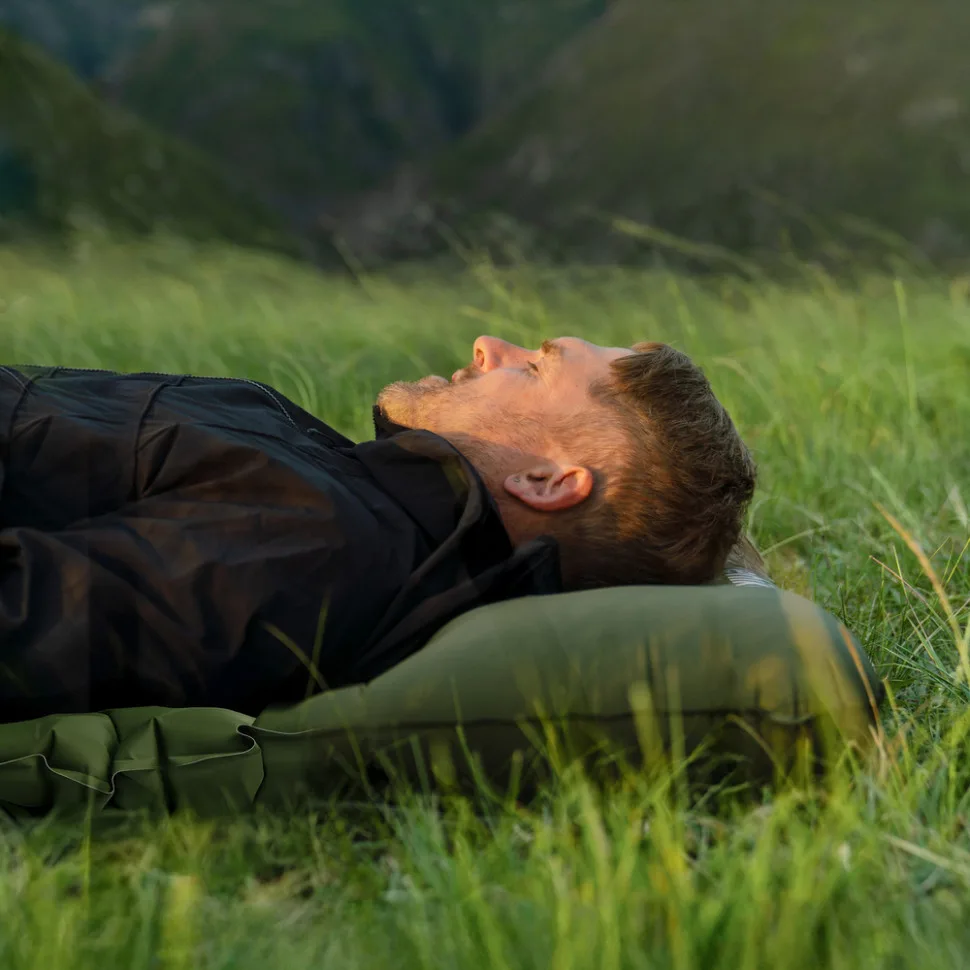 Матрац надувний туристичний Naturehike нейлон 200х60х6,5 см синій