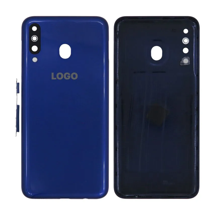 Корпус Samsung High Quality синій зі склом камери для Galaxy M30 M305 2019