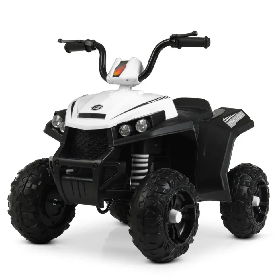 Дитячий електромобіль Bambi Racer екокожа 88х54х63 см коричневий до 30 кг