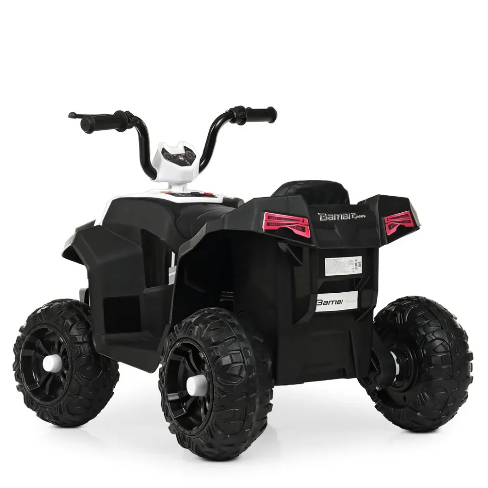 Дитячий електромобіль Bambi Racer екокожа 88х54х63 см коричневий до 30 кг