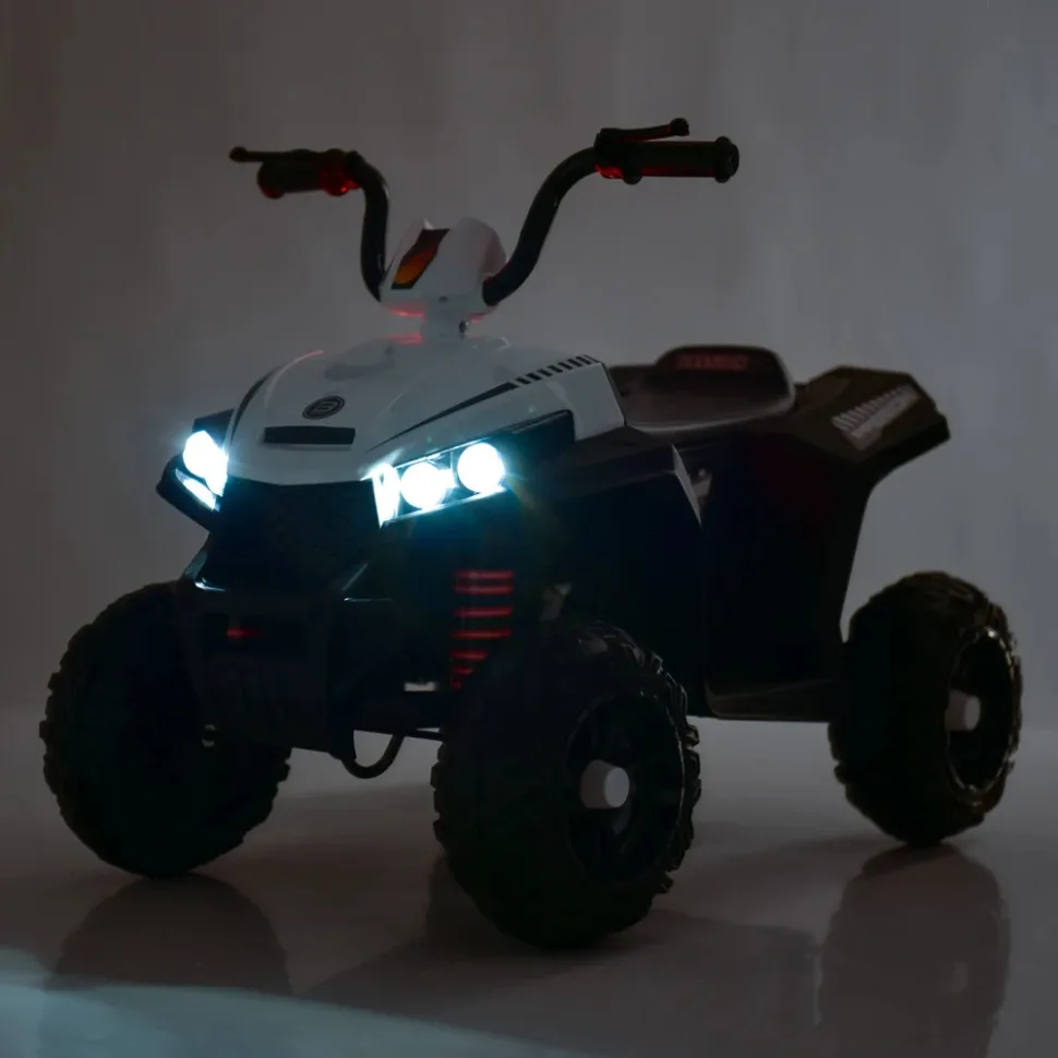 Дитячий електромобіль Bambi Racer екокожа 88х54х63 см коричневий до 30 кг