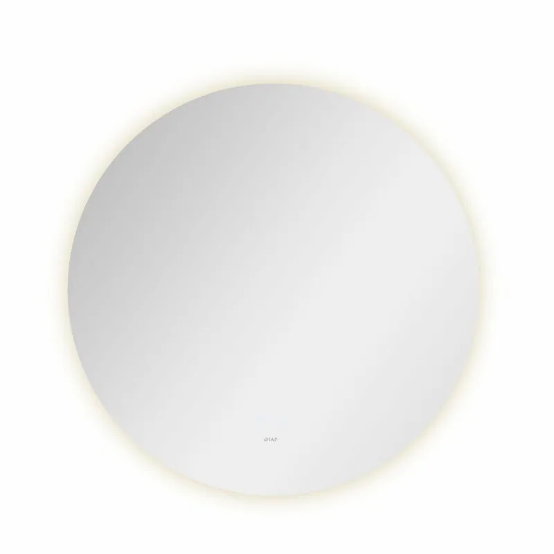 Зеркало круглое с LED подсветкой сенсорное 1000x35 мм алюминиевое антизапотевание