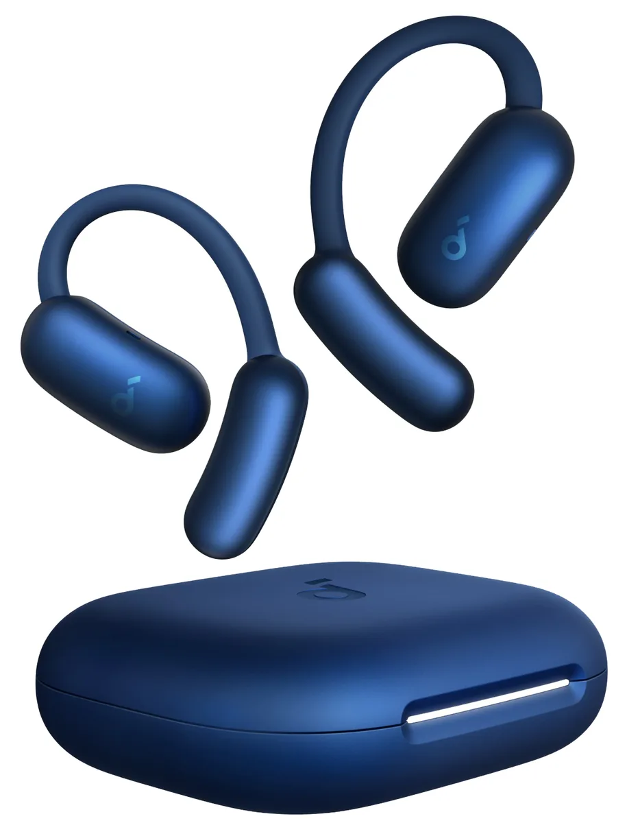 Гарнитура Anker беспроводная пластиковая синяя для спорта с влагозащитой IP55.