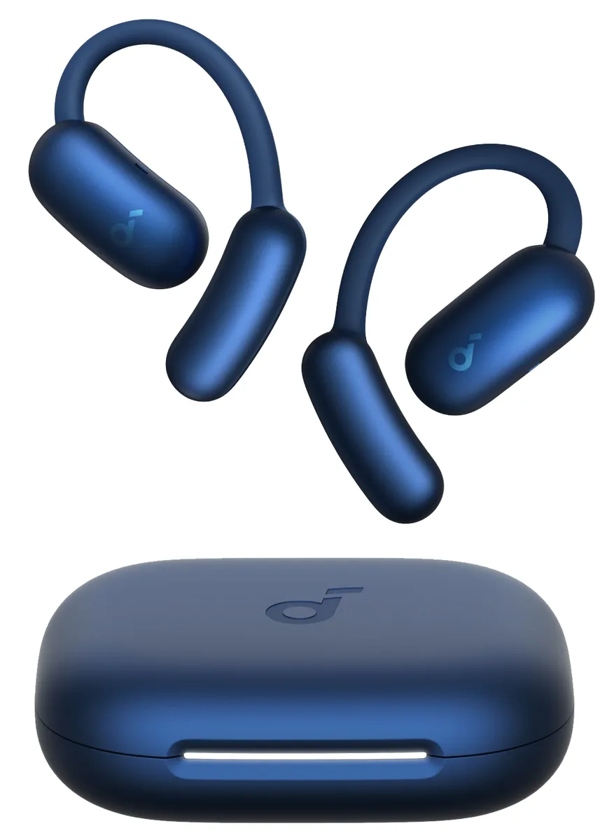 Гарнитура Anker беспроводная пластиковая синяя для спорта с влагозащитой IP55.
