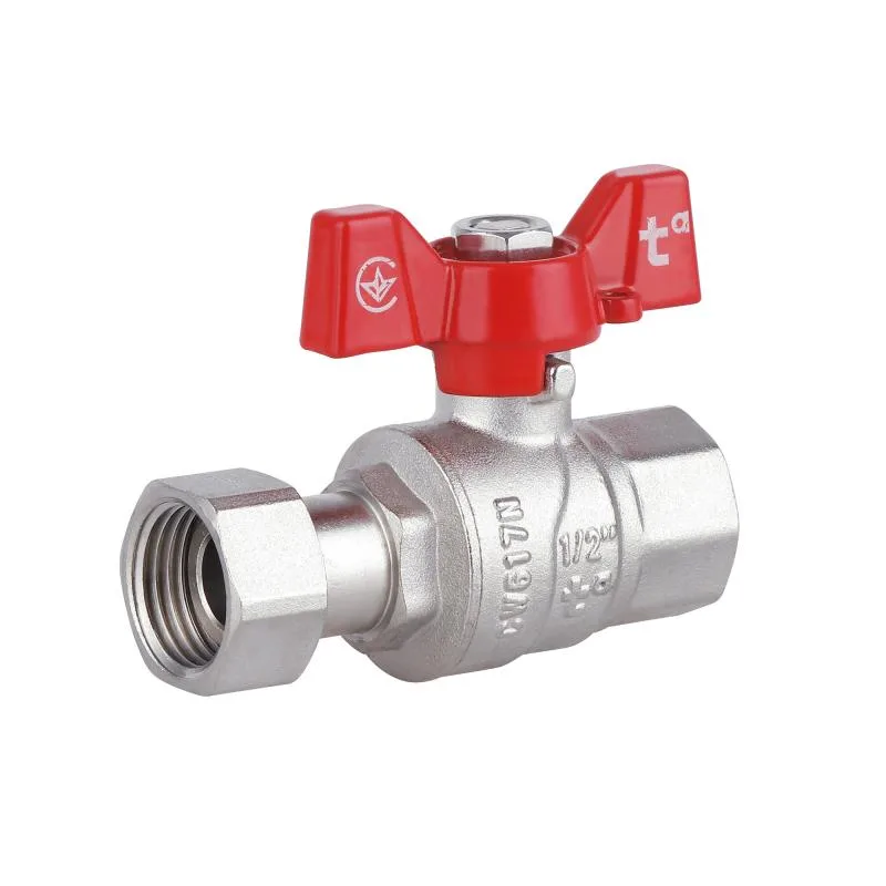 Кран кульовий Thermo Alliance Forte 1/2"x1/2" латунь запірний вентиль метелик