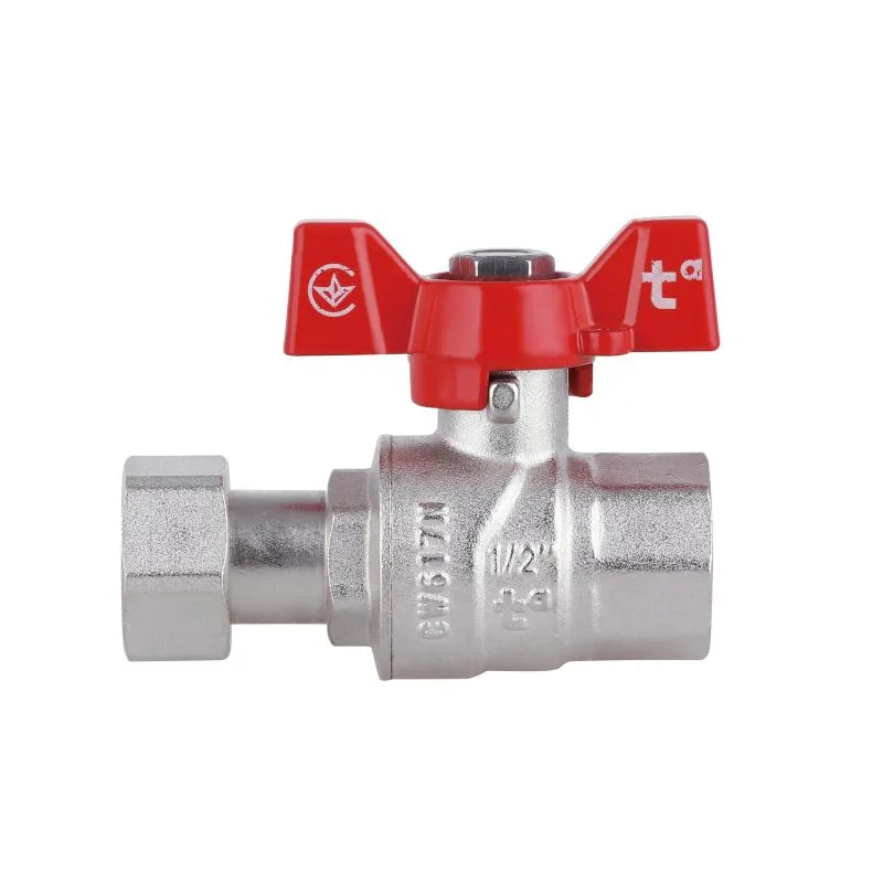 Кран кульовий Thermo Alliance Forte 1/2"x1/2" латунь запірний вентиль метелик