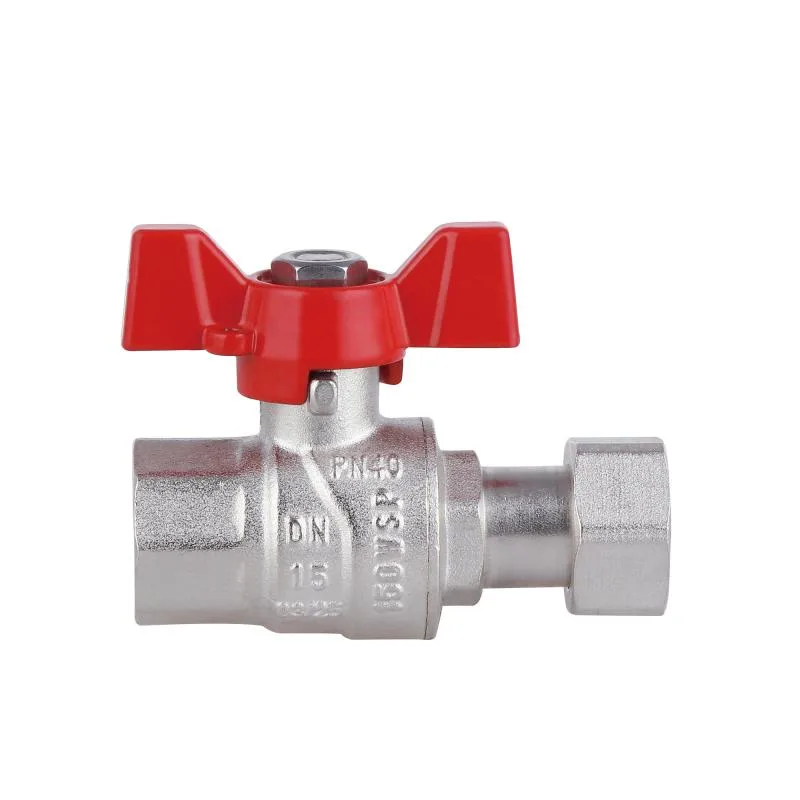 Кран кульовий Thermo Alliance Forte 1/2"x1/2" латунь запірний вентиль метелик