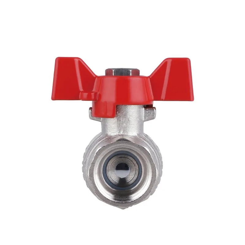 Кран кульовий Thermo Alliance Forte 1/2"x1/2" латунь запірний вентиль метелик