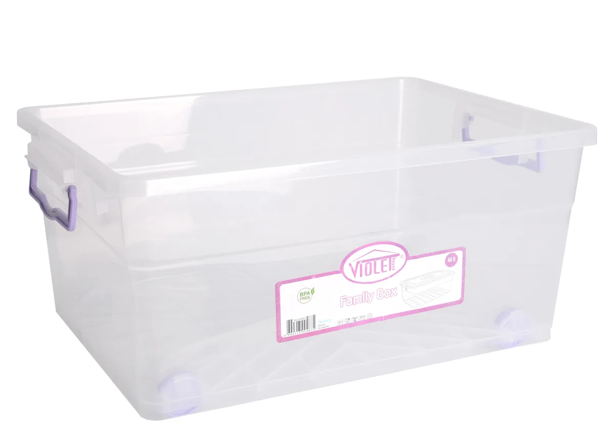 Контейнер Violet House Family Box 40 л пластик прозорий