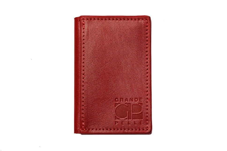 CardCase cartolina, глянец, красный Grande Pelle 303660