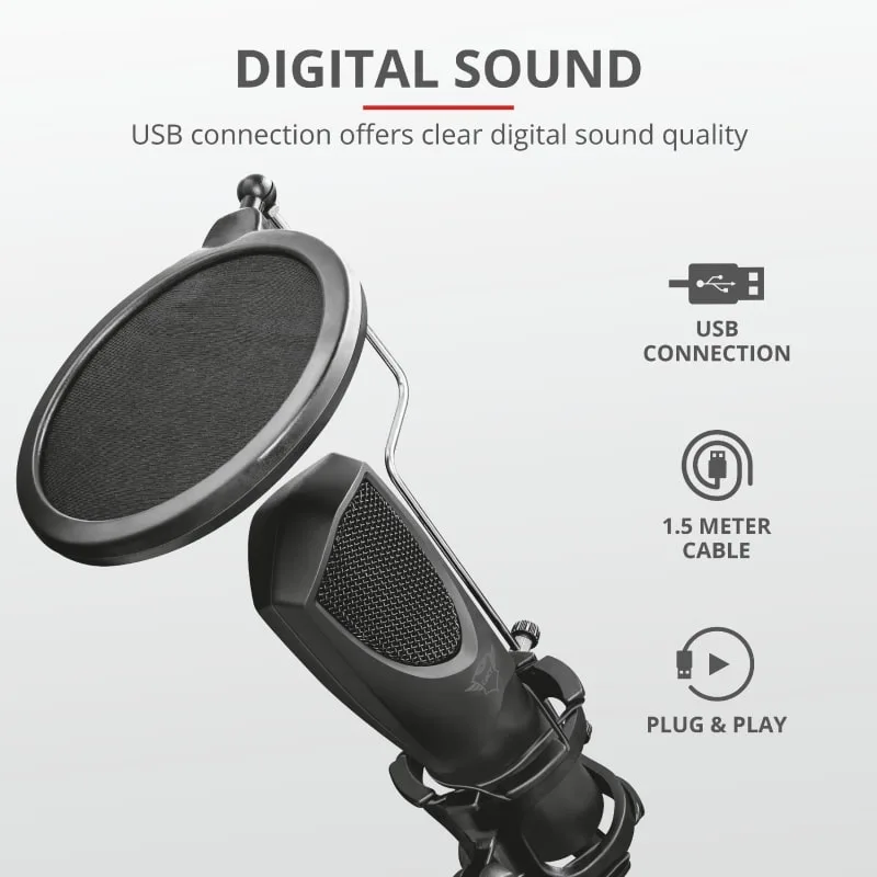 Мікрофон Trust GXT 232 Mantis Streaming USB