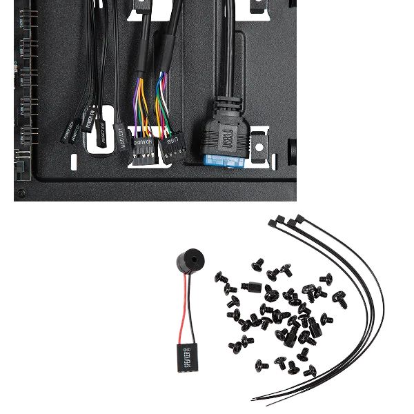 Корпус 2E GAMING Aruba G3313B, без БЖ 1xUSB3.0, 2xUSB2.0, 5x120мм ARGB, VGA 300мм, LCS ready, HUB, TG боковая панель, ATX, черный.