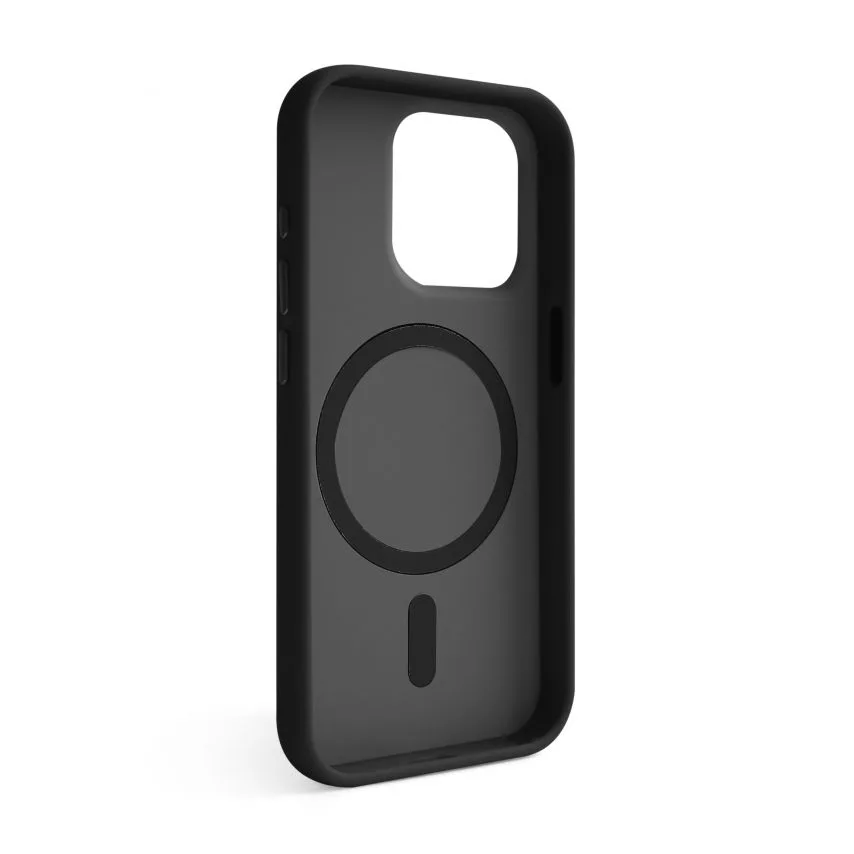 Чохол Soft Matte MagSafe TPU PC чорний для Apple iPhone 15 Pro