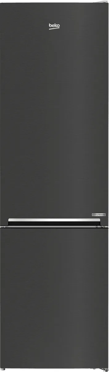 Холодильник Beko металевий 59,5х202,5х67 см чорний двокамерний 388 л