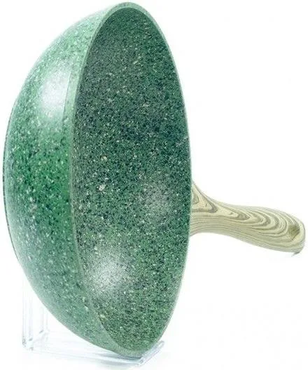 Сковорода-вок Fissman алюминий 28 см малахитовая EcoStone