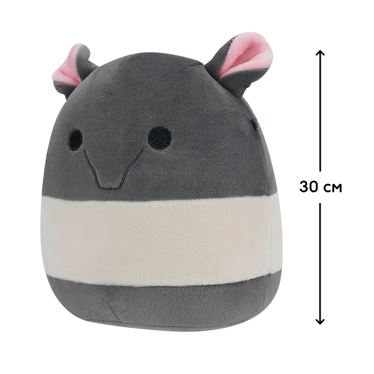 М'яка іграшка Squishmallows поліестер 30 см Тапір Еббіт