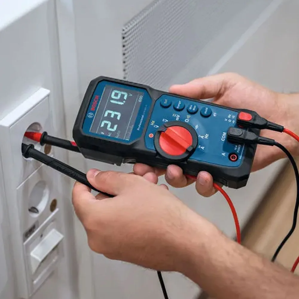 Цифровий мультиметр Bosch Professional GDM 600-15, 0-600В, LCD-дисплей, 2AAх1.5В.