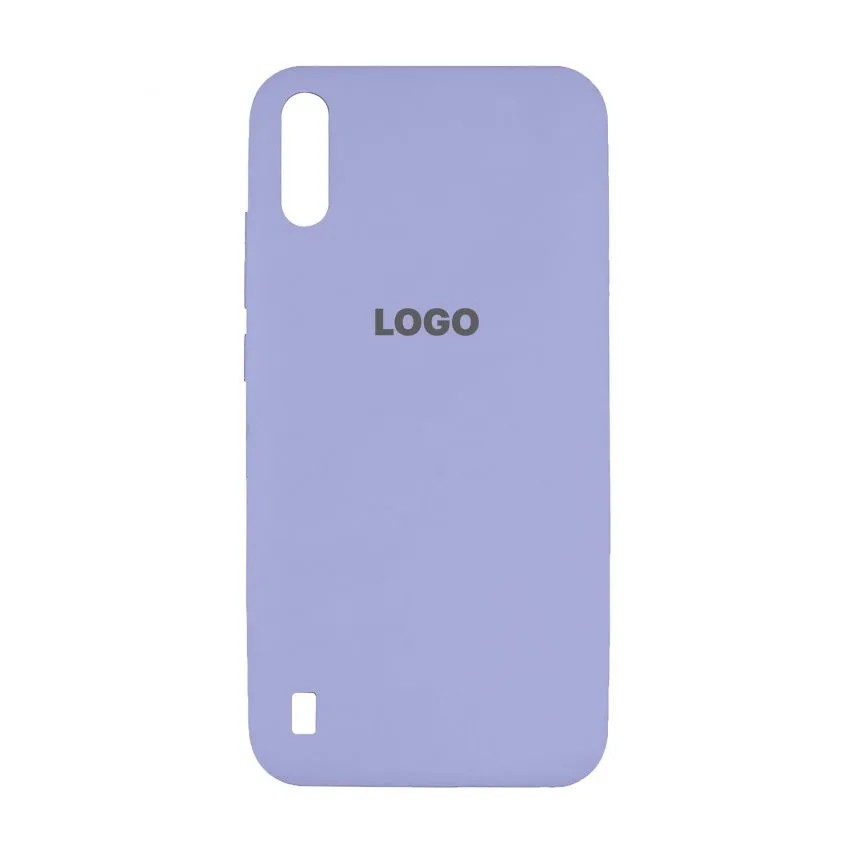 Чохол силіконовий Samsung лавандовий для Galaxy A01/A015 2019