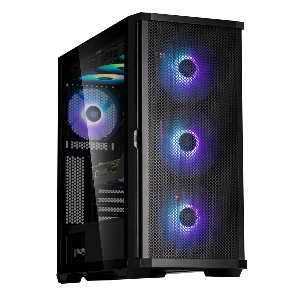 Корпус Zalman Z10 Plus без БЖ, 2xUSB3.0, 1xUSB Type-C, 3x140мм ARGB, 1x120мм ARGB, VGA 395мм, LCS ready, TG Side Panel, EATX, чорний