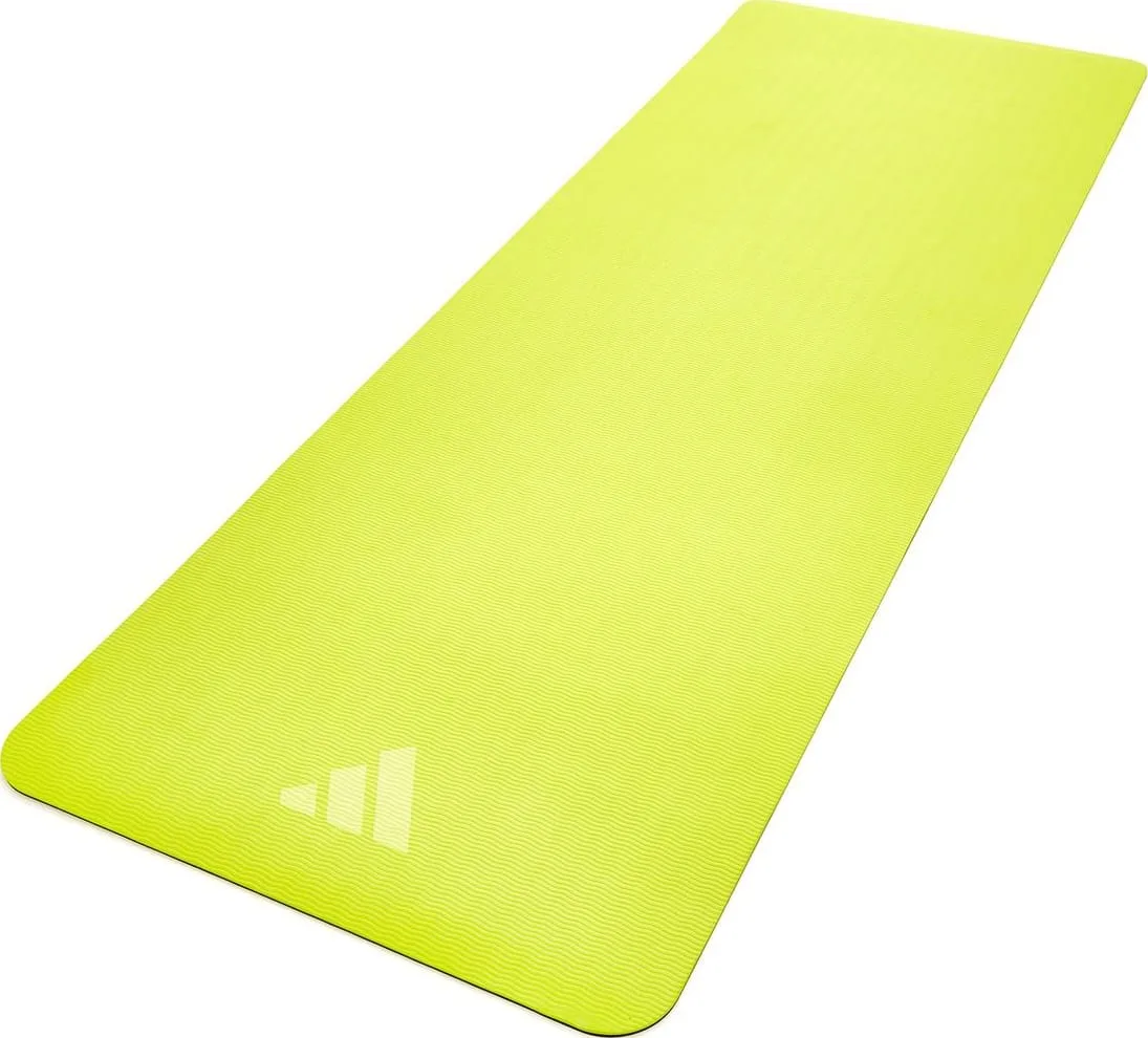 Килимок для йоги Adidas EVA 176х61 см жовтий сірий 6 мм