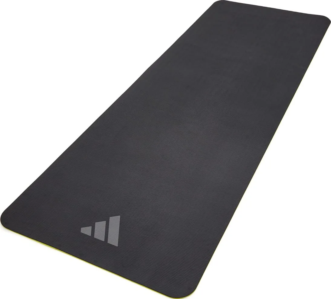 Килимок для йоги Adidas EVA 176х61 см жовтий сірий 6 мм