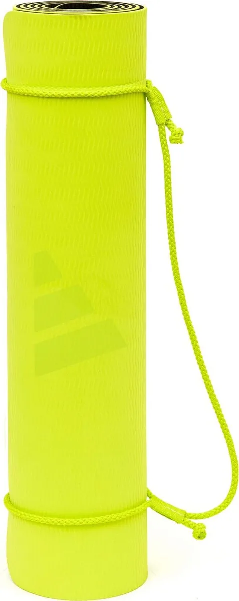 Килимок для йоги Adidas EVA 176х61 см жовтий сірий 6 мм