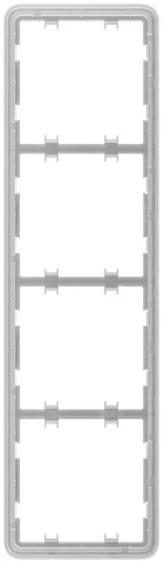 Рамка для вимикача на 4 секції Ajax Frame 4 seats for LightSwitch Vertical
