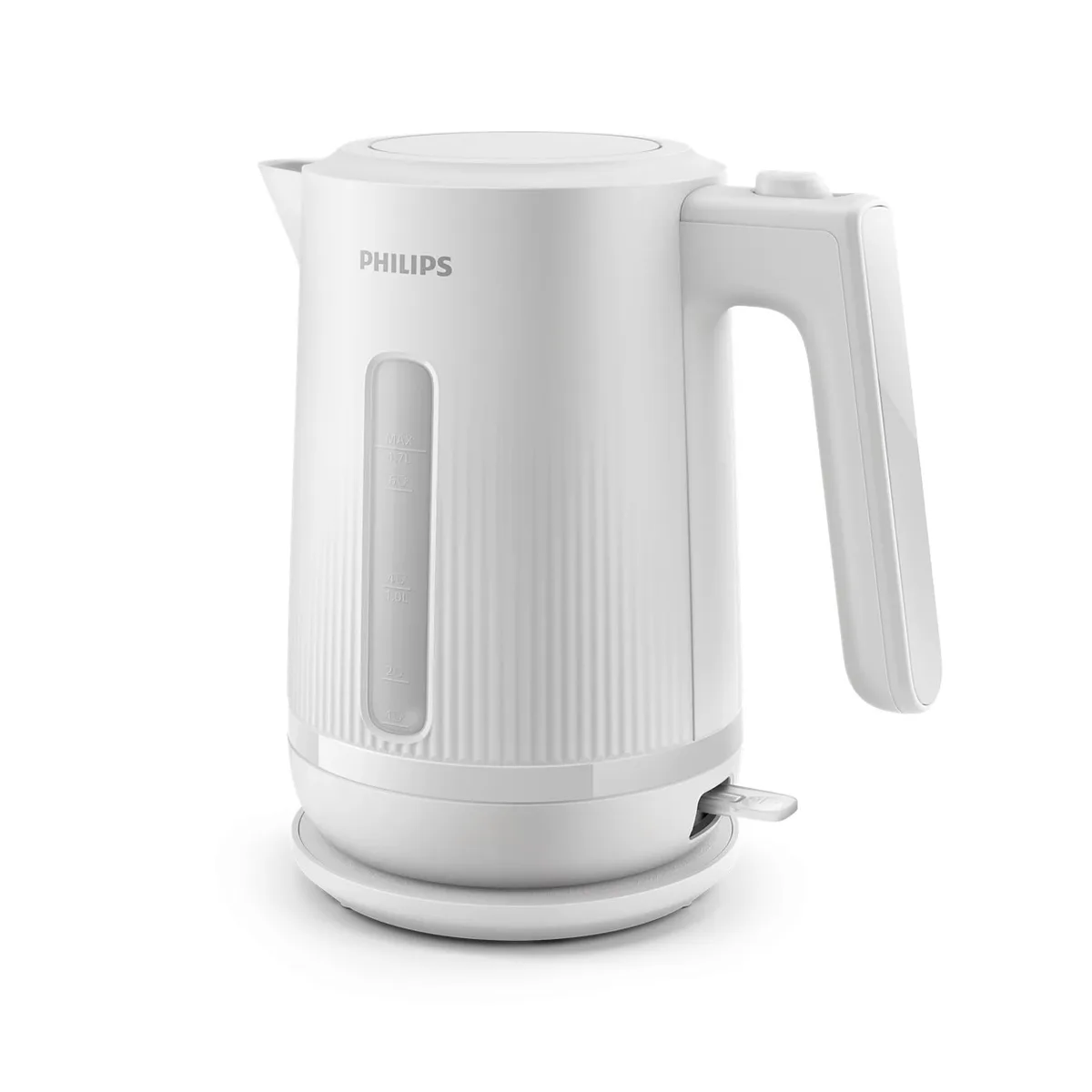 Електрочайник Philips 3000 Series, об'ємом 1,7 л, Strix, пластиковий, білий.