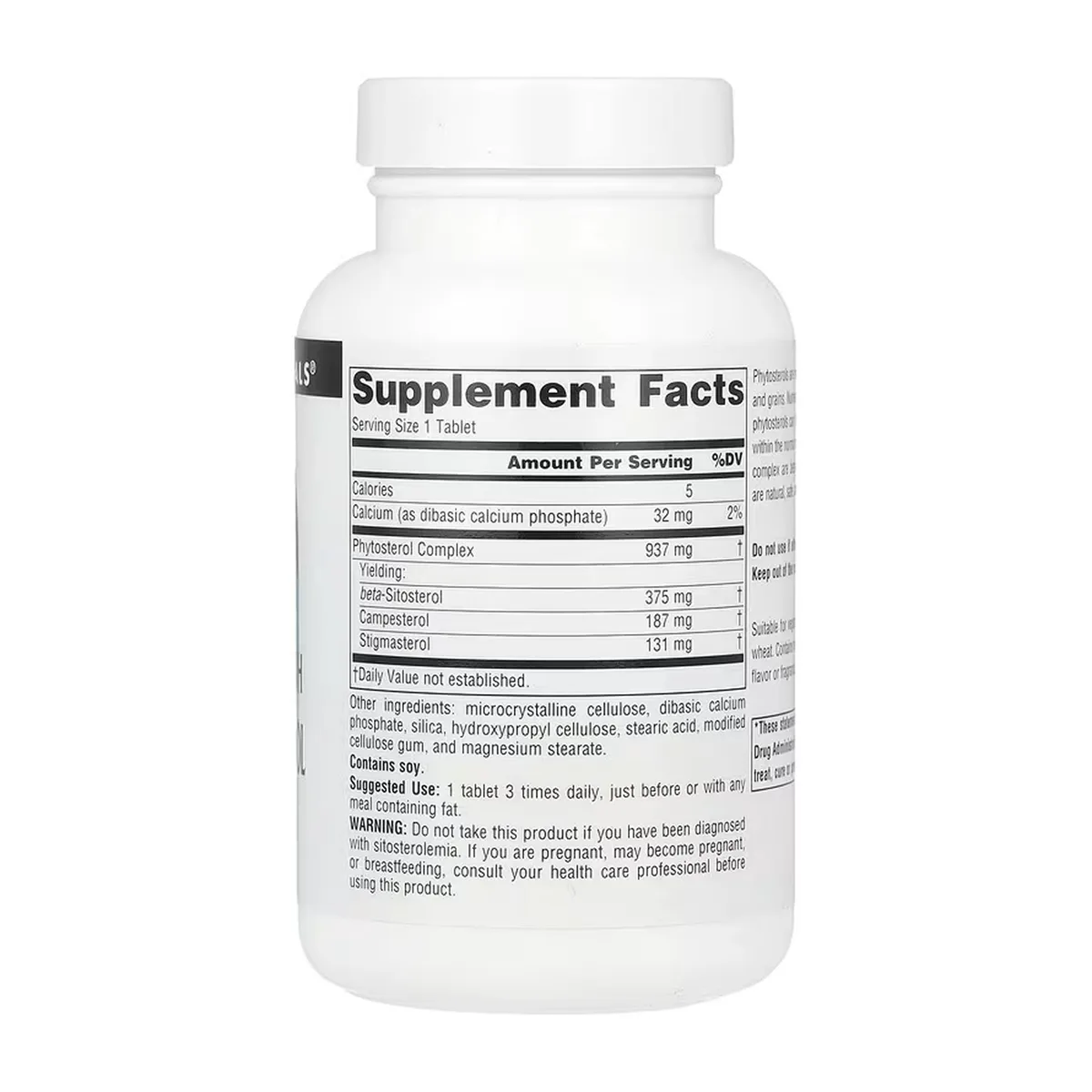 Бета-ситостерол Source Naturals 375 мг 60 табл Вегетаріанський