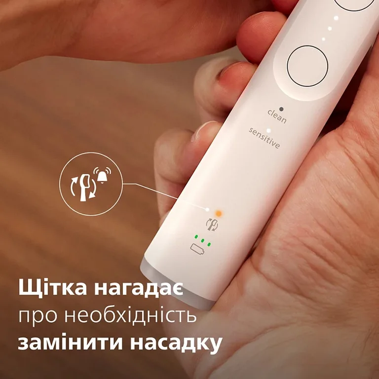 Зубна електрощітка Philips ультразвукова 62000 рухів на хвилину Білий
