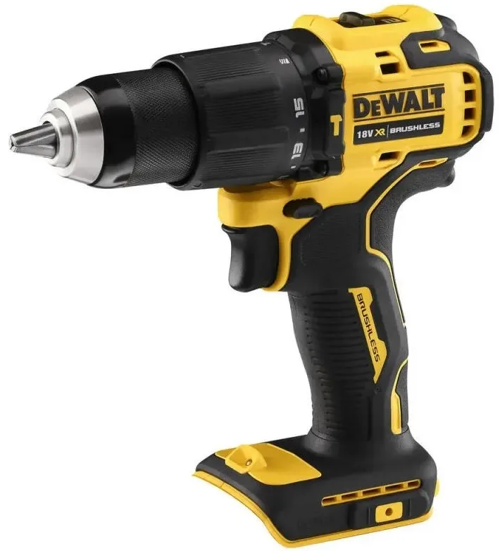 Ударний шуруповерт DeWalt XR 18В Li-Ion 65Нм 450-1650об/хв з патроном 13мм, вага 1.2кг, без акумулятора та зарядного пристрою.