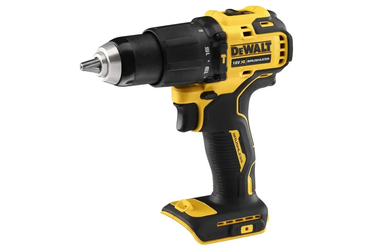 Ударний шуруповерт DeWalt XR 18В Li-Ion 65Нм 450-1650об/хв з патроном 13мм, вага 1.2кг, без акумулятора та зарядного пристрою.
