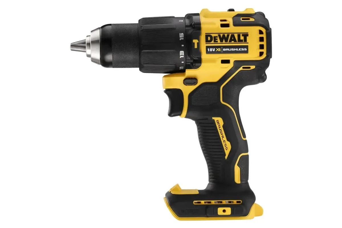 Ударний шуруповерт DeWalt XR 18В Li-Ion 65Нм 450-1650об/хв з патроном 13мм, вага 1.2кг, без акумулятора та зарядного пристрою.