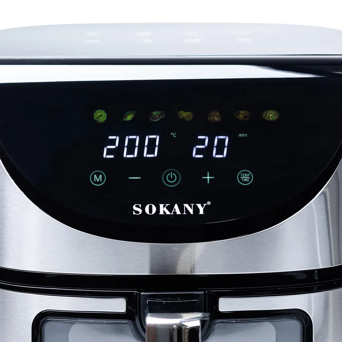 Аерогриль-фритюрниця Sokany 7 л 1800 Вт чорна