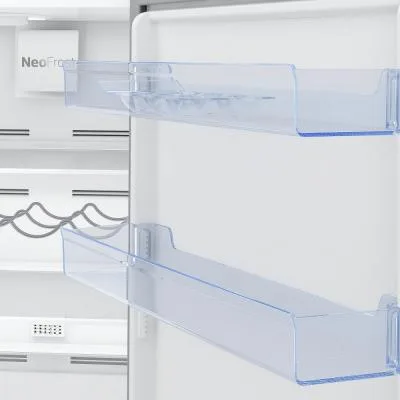 Холодильник Beko з нижнім морозильником, 186 см, 60 см, 67 см, об'єм холодильного відділу - 215 л, морозильного - 109 л, 2 дверці,